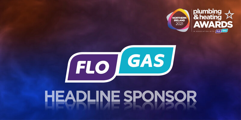 Text image stating Flogas as the headline sponsor for plumbing and heating awards 2021
